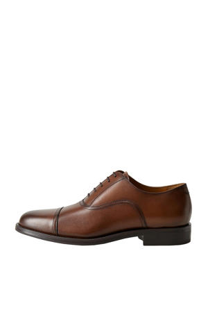 leren veterschoenen cognac
