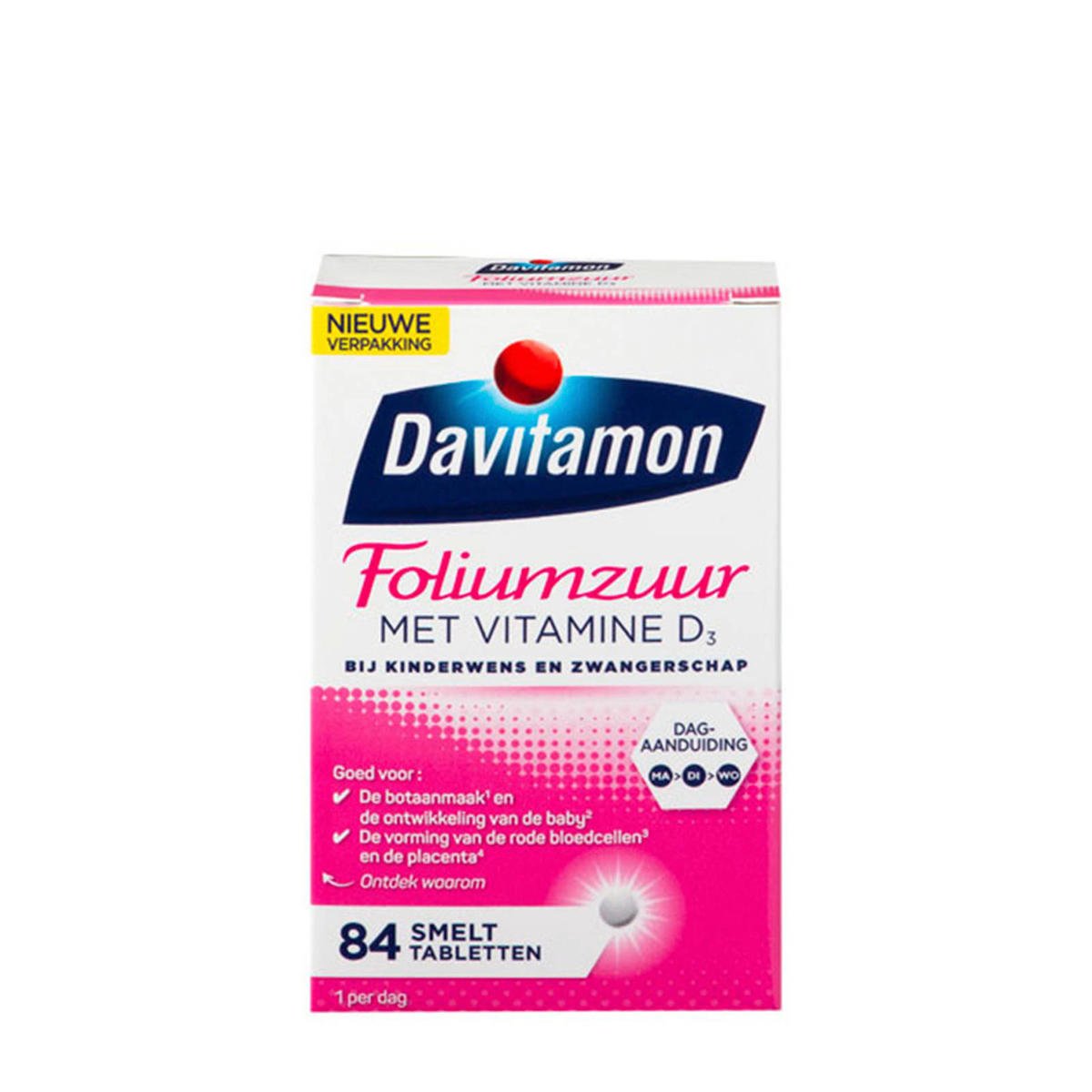 Davitamon Foliumzuur Vitamine D Zwangerschap |