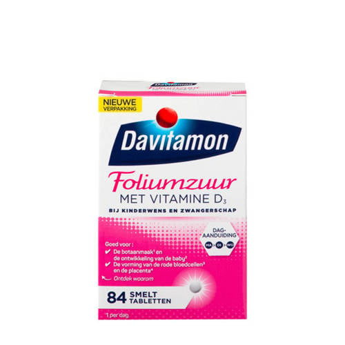 Wehkamp Davitamon Foliumzuur Vitamine D Zwangerschap aanbieding