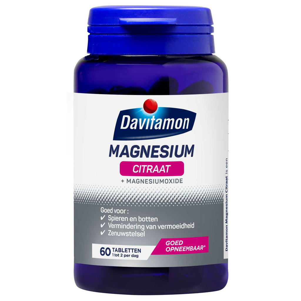 Davitamon Magnesium Citraat 100% voedingssupplement - 60 tabletten