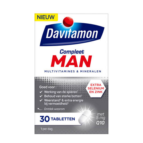 Davitamon Compleet Man multivitaminen - 30 tabletten