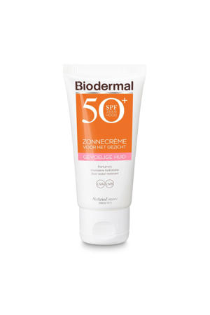 Gevoelige Huid zonnecrème gezicht SPF50+ - 50 ml