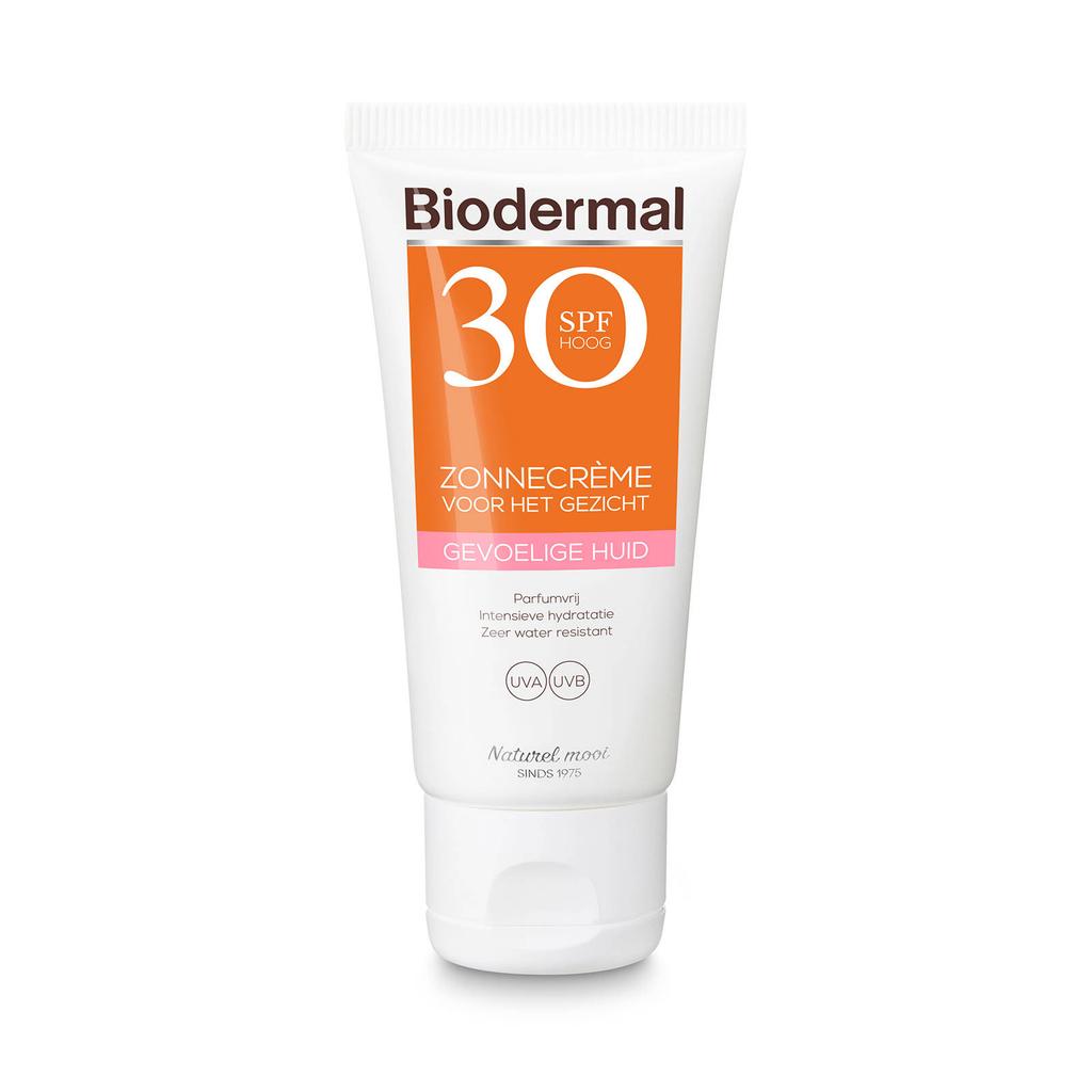 Biodermal Gevoelige Huid zonnecrème gezicht SPF30 - 50 ml