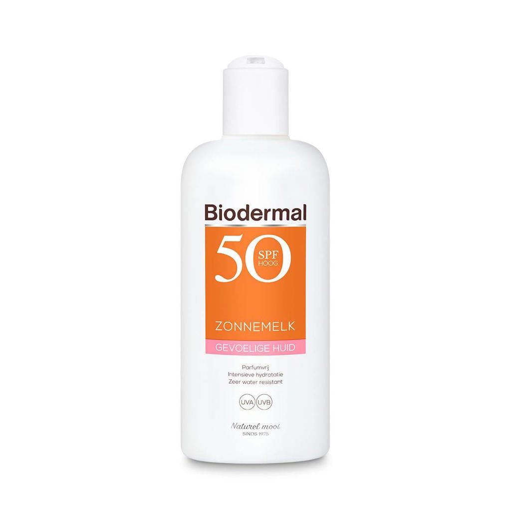 Biodermal Gevoelige Huid zonnemelk SPF50 - 200 ml