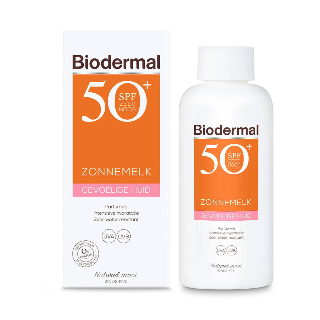 Biodermal Zonnemelk gevoelige huid SPF 50+ - 200 ml