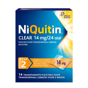 Clear Pleisters nicotinepleisters - 14 mg - 14 stuks
