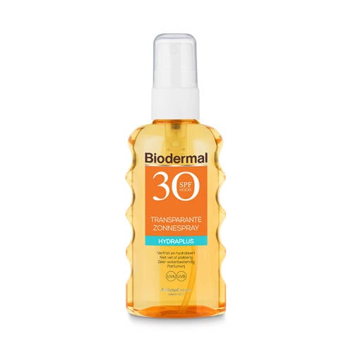 Wehkamp Biodermal Zonnebrand Transparante Spray SPF30 aanbieding