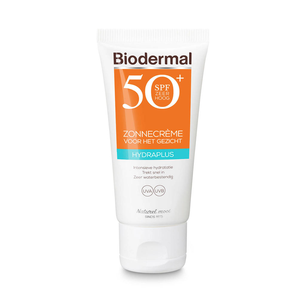 Biodermal Hydraplus zonnecrème gezicht SPF50+ - 50 ml