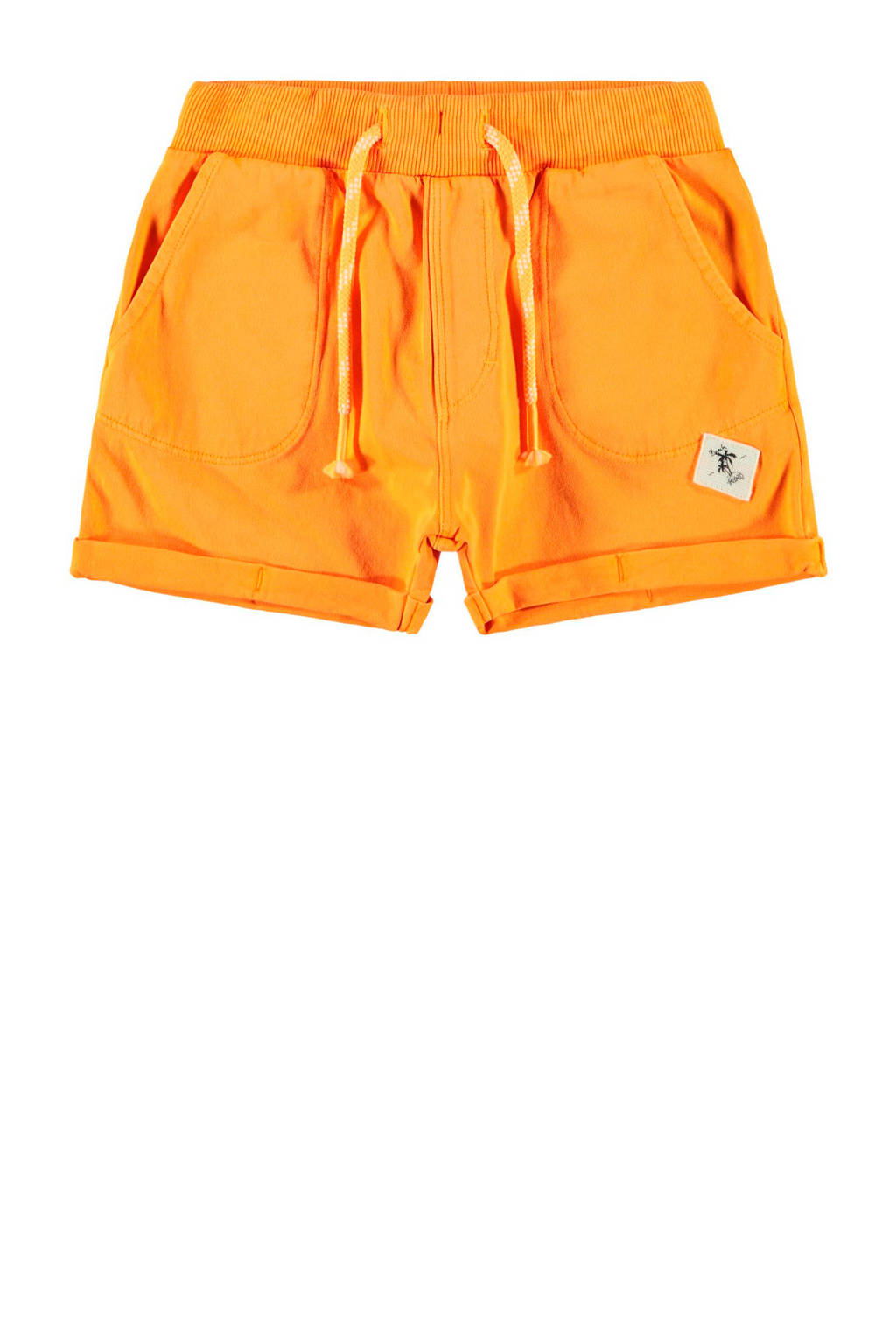 NAME IT MINI sweatshort Jans met biologisch katoen oranje, Oranje