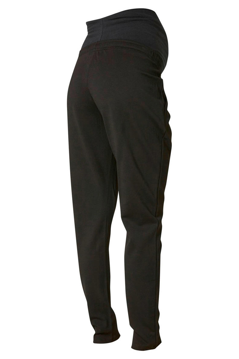 Mamalicious Maternity Wide Leg Jersey Pants In Cream And Navy Stripe Part Of A Set - View #4