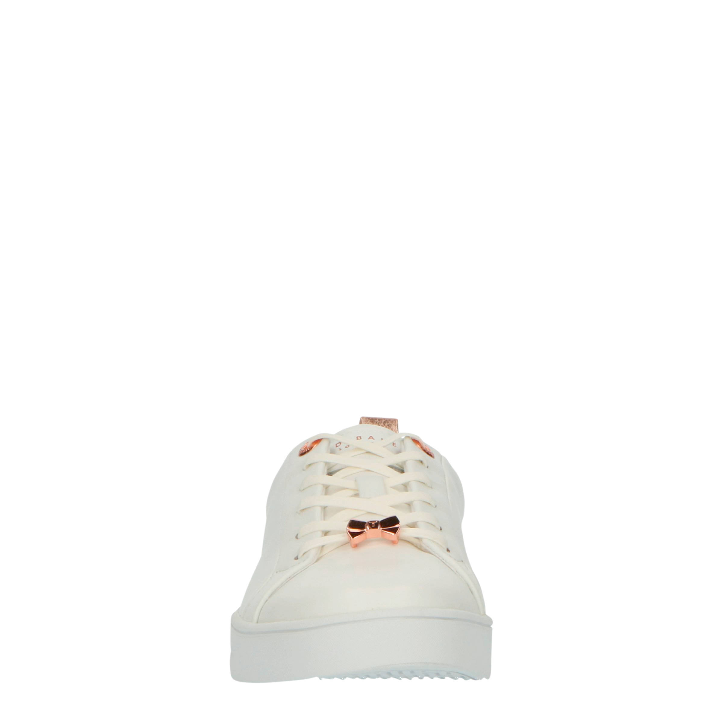 Ted Baker Gielli leren sneakers wit/roségoud | wehkamp