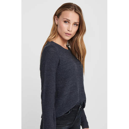 ONLY grof gebreide trui ONLGEENA donkerblauw afbeelding