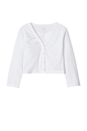 vest Viol met biologisch katoen wit