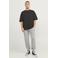 JACK & JONES JEANS INTELLIGENCE regular fit broek JJIGORDON JJSHARK light grey melange