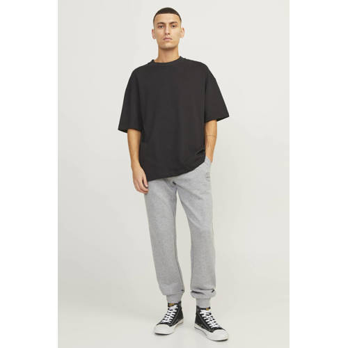 JACK & JONES JEANS INTELLIGENCE regular fit broek JJIGORDON JJSHARK light grey melange afbeelding