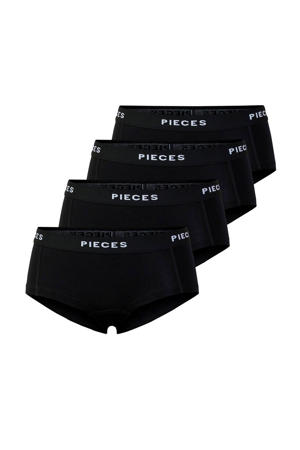 short PCLOGO (set van 4) zwart