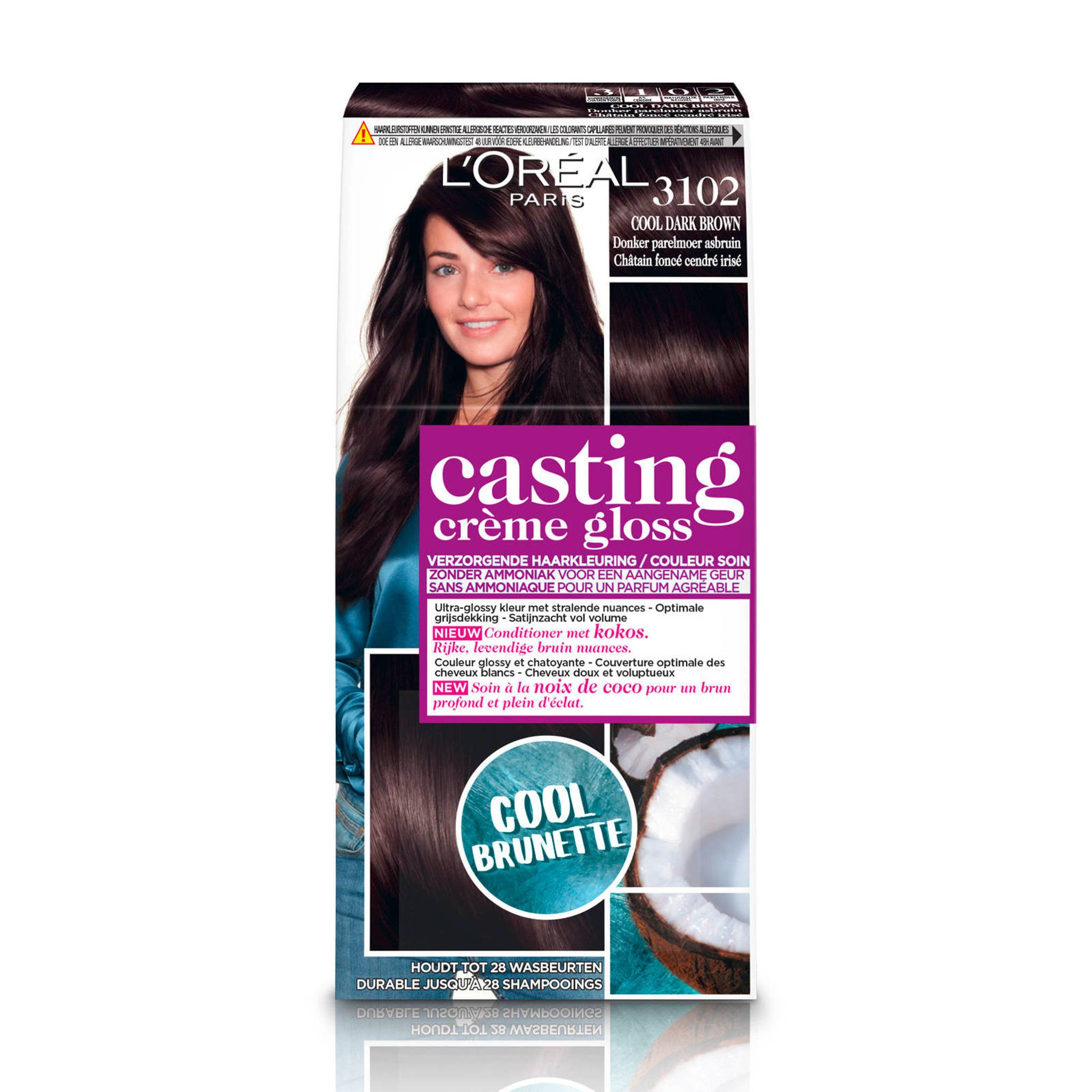 L'Oréal Casting Crème Gloss semi-permanente - Cool Dark Brown | wehkamp