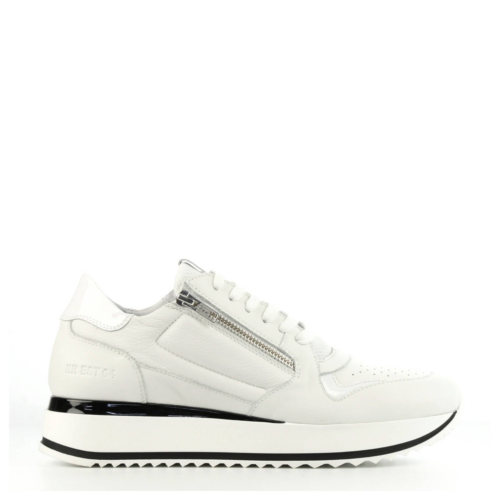 Red Rag 76700 leren sneakers wit/zwart | wehkamp