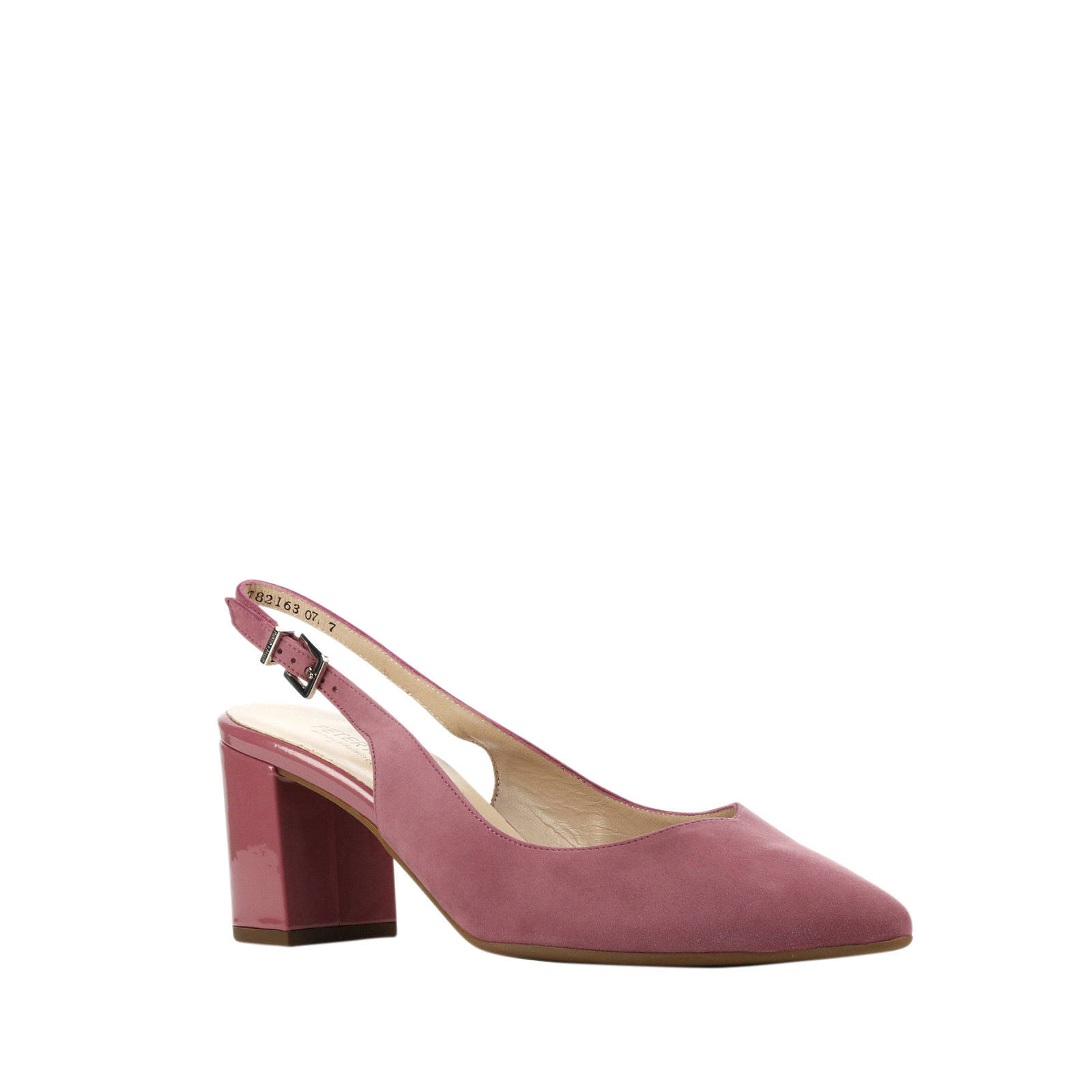 Peter Kaiser 67503 suède slingback pumps oudroze | wehkamp