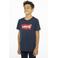 Levi's Kids T-shirt Batwing met logo donkerblauw