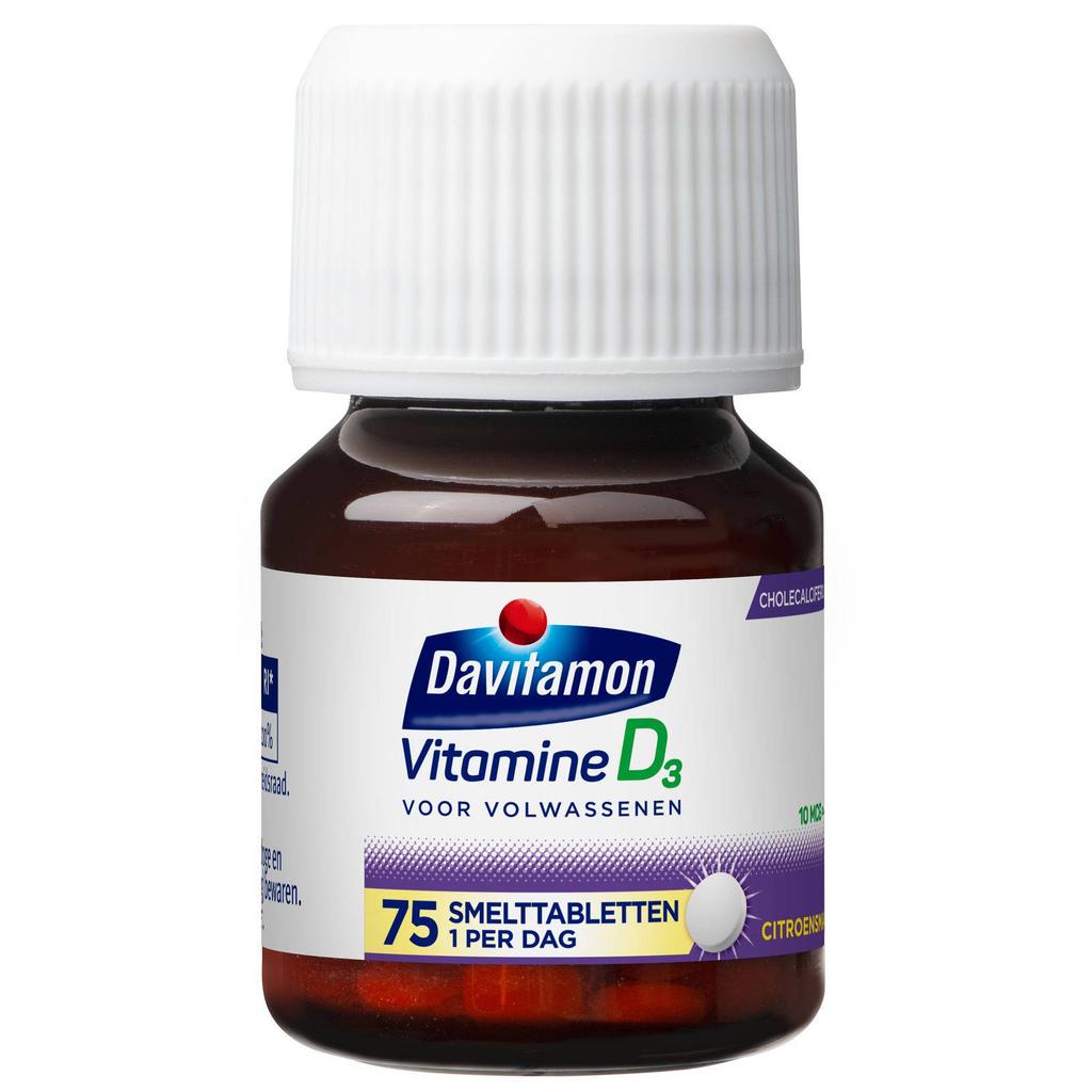 Davitamon Vitamine D3 smelttabletten - 75 stuks