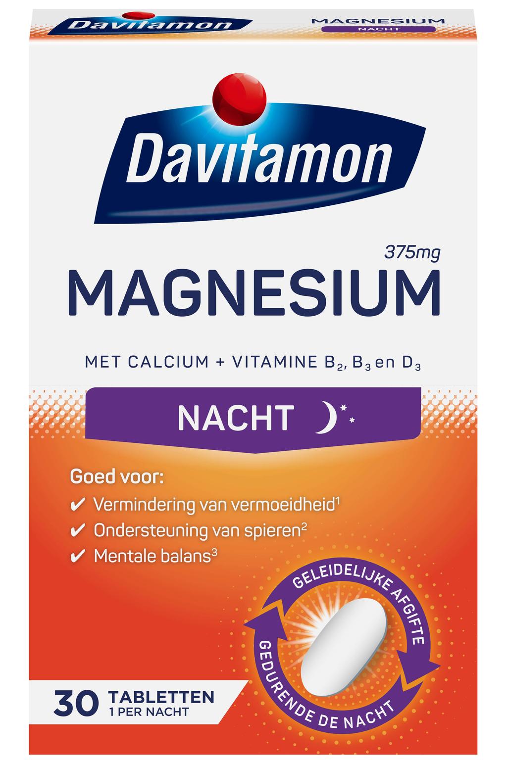 Davitamon Magnesium Nacht tabletten - 30 stuks