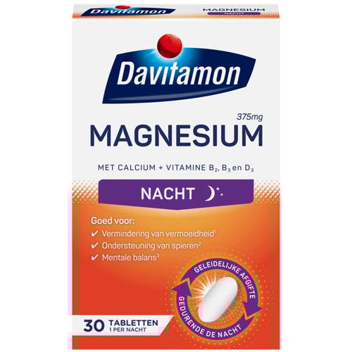 Wehkamp Davitamon Magnesium Nacht tabletten - 30 stuks aanbieding