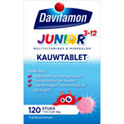 thumbnail: Davitamon Junior 3+ kauwtabletten framboos - 120 stuks