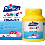 thumbnail: Davitamon Junior 3+ kauwtabletten framboos - 120 stuks
