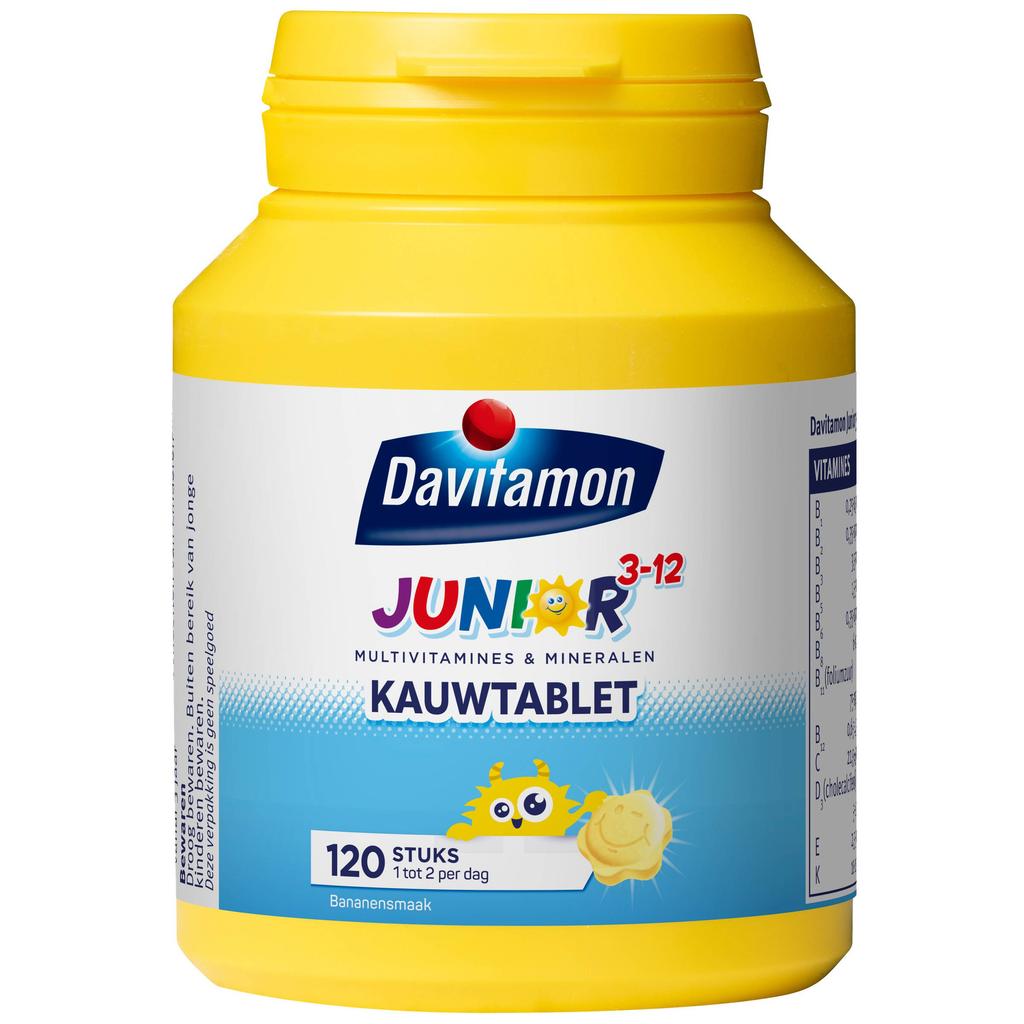 Davitamon Junior 3+ kauwtabletten banaan - 120 stuks