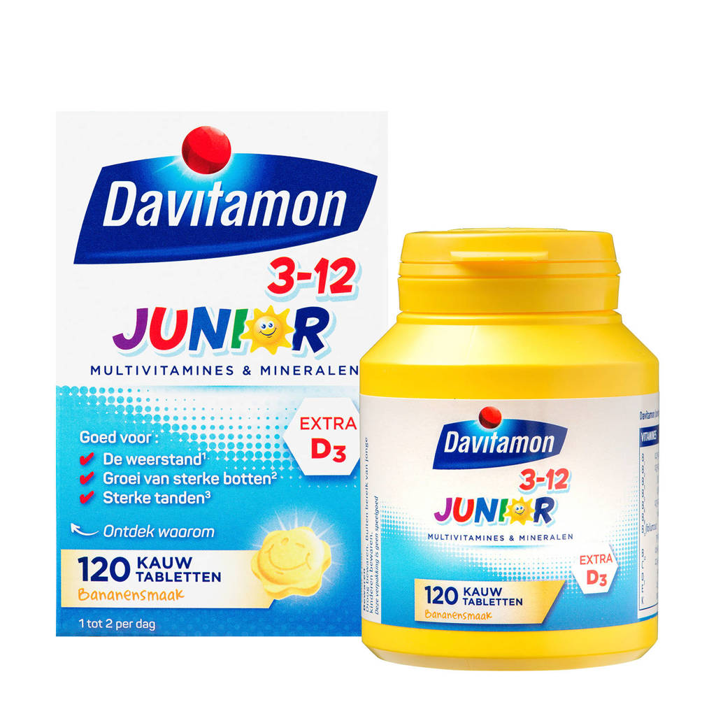 Davitamon Junior 3+ kauwvitamines banaan
