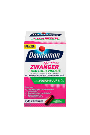 Compleet Zwanger Omega-3 Visolie capsules - bij kinderwens & zwangerschap - 60 stuks