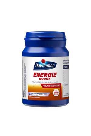 Energie Boost kauwtabletten bosvrucht - hoog gedoseerd - 40 stuks