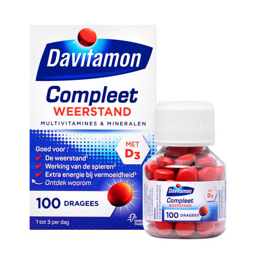 Davitamon Compleet Weerstand - Multivitamine en mineralen - 100 stuks