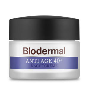 Wehkamp Biodermal Anti Age 40+ nachtcrème tegen huidveroudering - 50 ml aanbieding