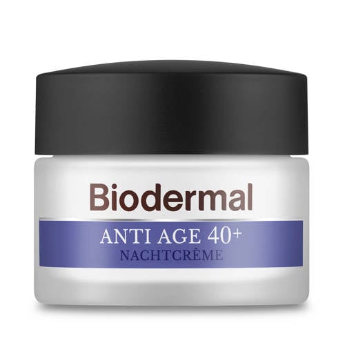 Wehkamp Biodermal Anti Age 40+ nachtcrème - 50 ml aanbieding