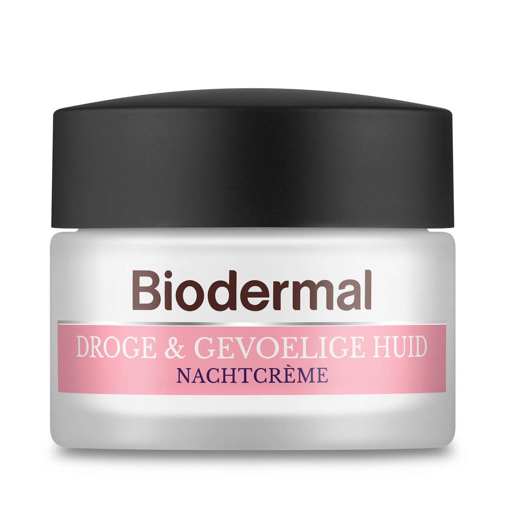 Biodermal Droge & Gevoelige Huid nachtcrème - 50 ml