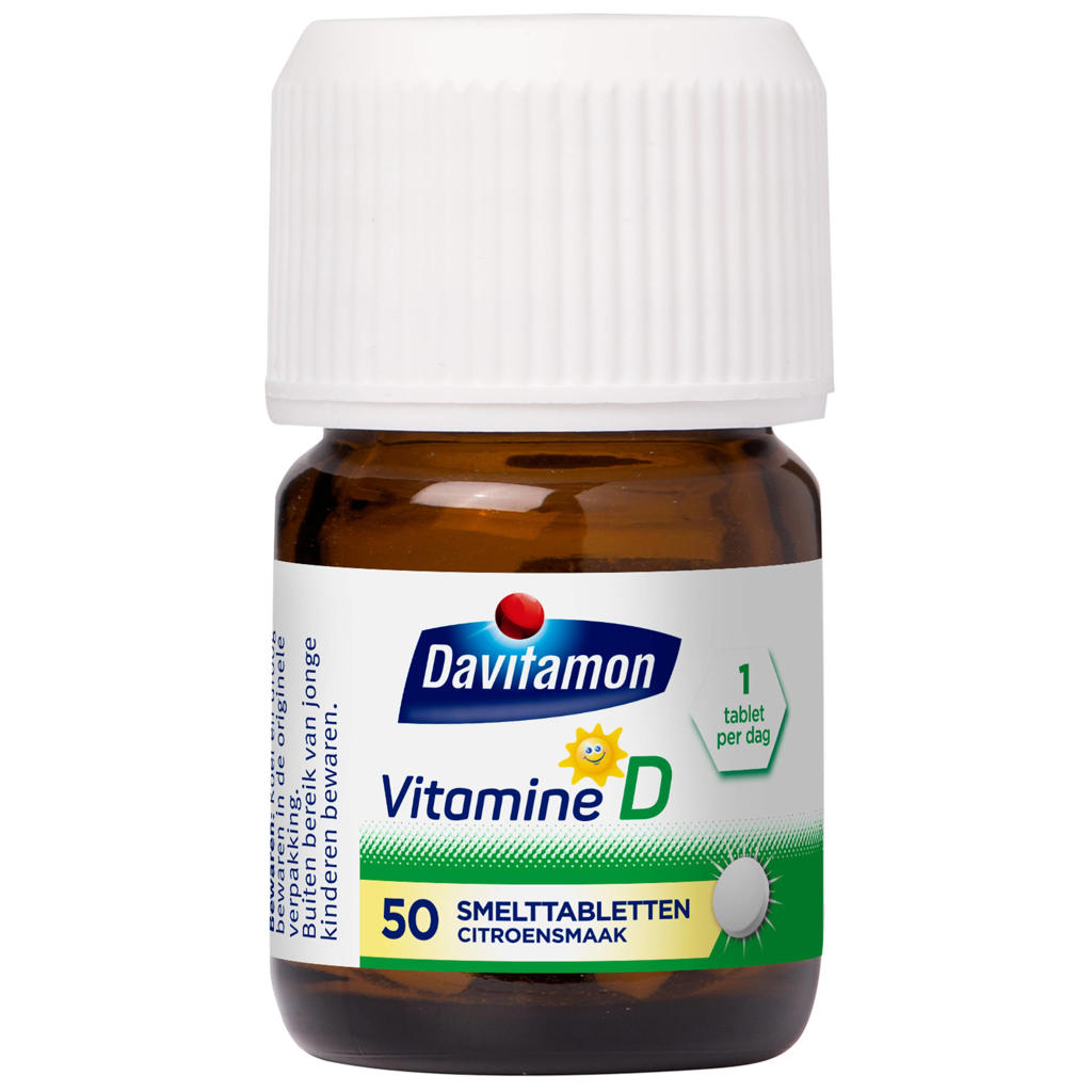 Davitamon Kind Vitamine D smelttabletten citroen - 50 stuks