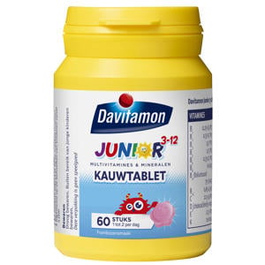 Junior 3+ kauwtabletten framboos - 60 stuks