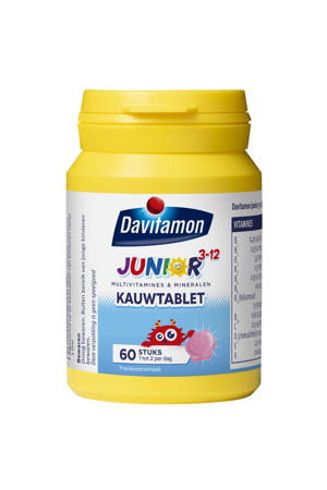 Junior 3+ kauwtabletten framboos - 60 stuks