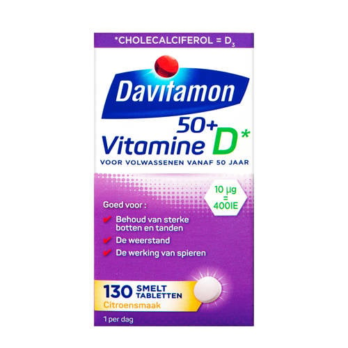 Davitamon Vitamine D 50+ Smelttabletten