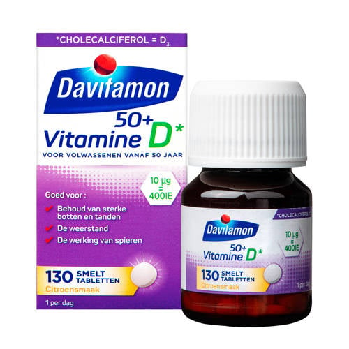 Wehkamp Davitamon Vitamine D 50+ Smelttabletten aanbieding