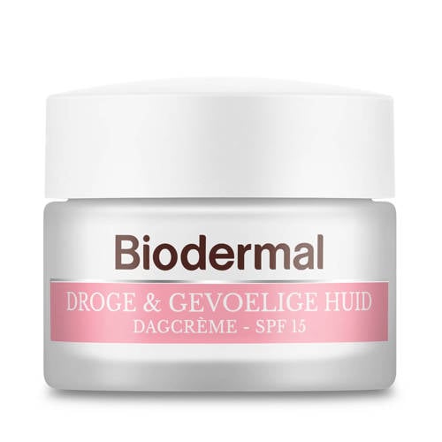 Wehkamp Biodermal Droge & Gevoelige Huid dagcrème SPF15 - 50 ml aanbieding