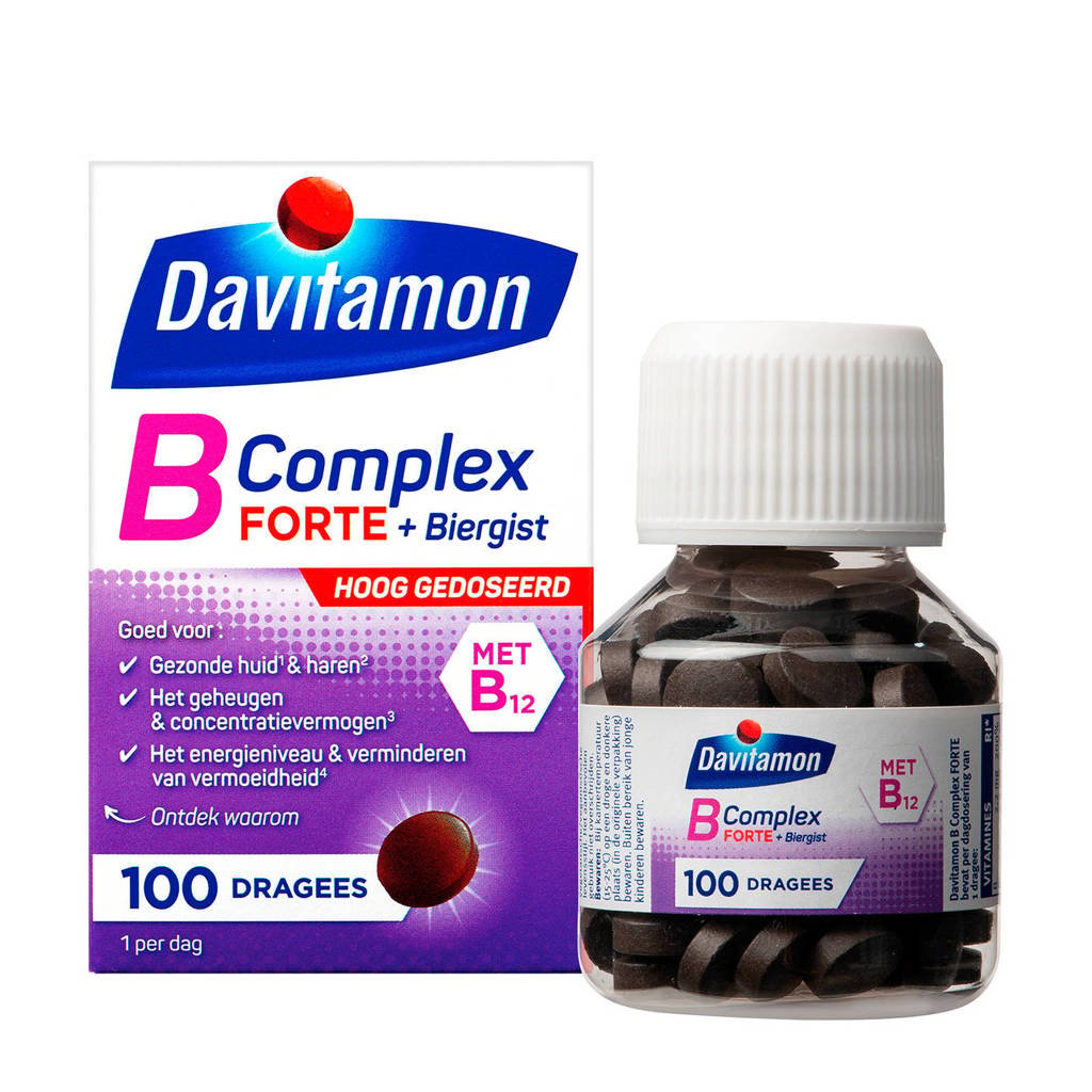 Dubbelzinnig Verrijken Vast en zeker Davitamon Vitamine B Complex met biergist - 100 stuks | wehkamp