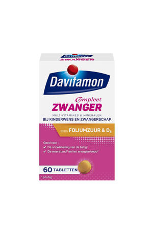 Compleet Zwanger tabletten - bij kinderwens & zwangerschap - 60 stuks