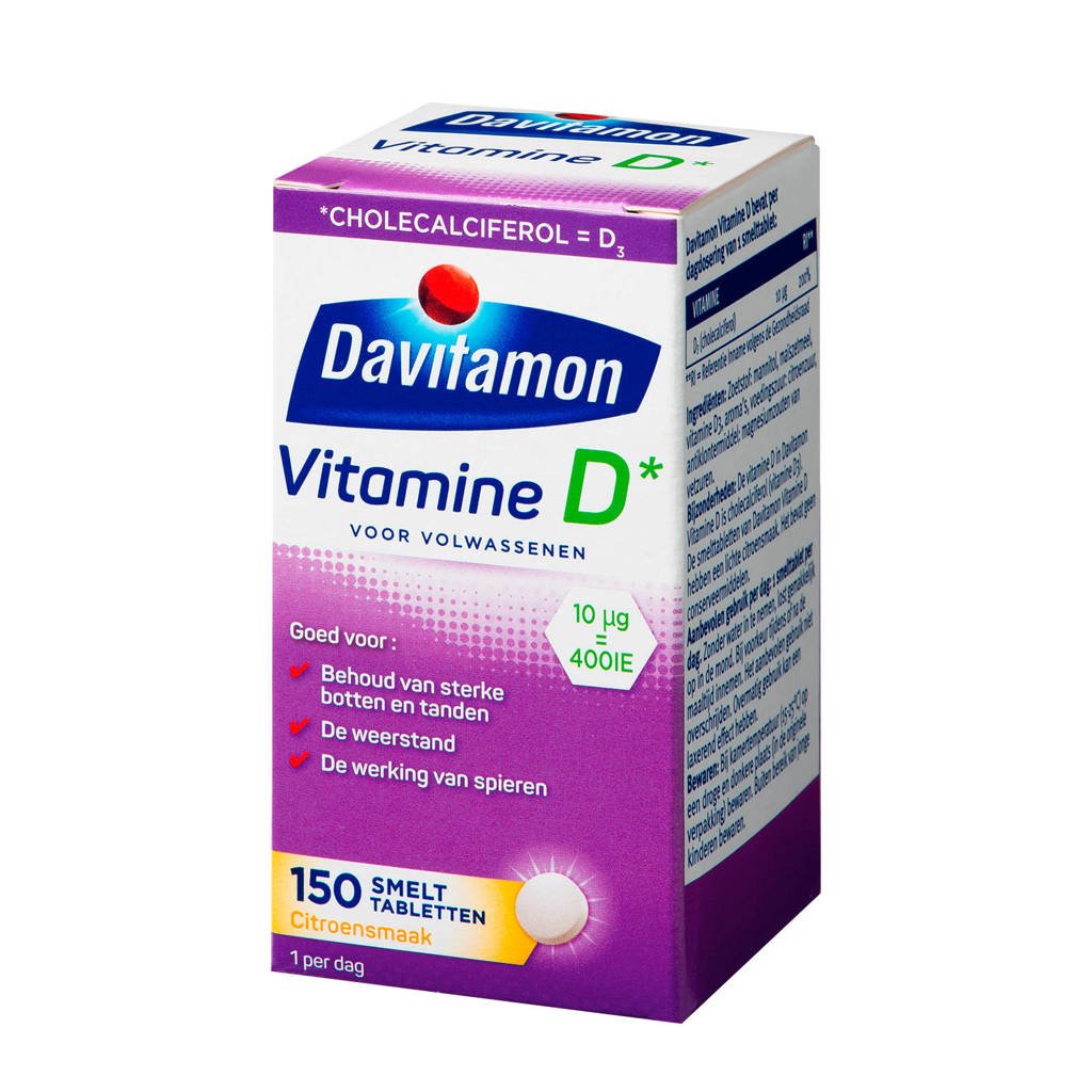 uitblinken mijn Aantrekkingskracht Davitamon Vitamine D Volwassenen smelttabletten | wehkamp