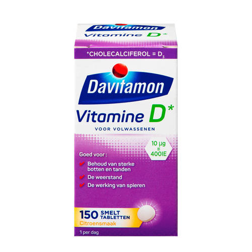 Wehkamp Davitamon Vitamine D Volwassenen smelttabletten aanbieding