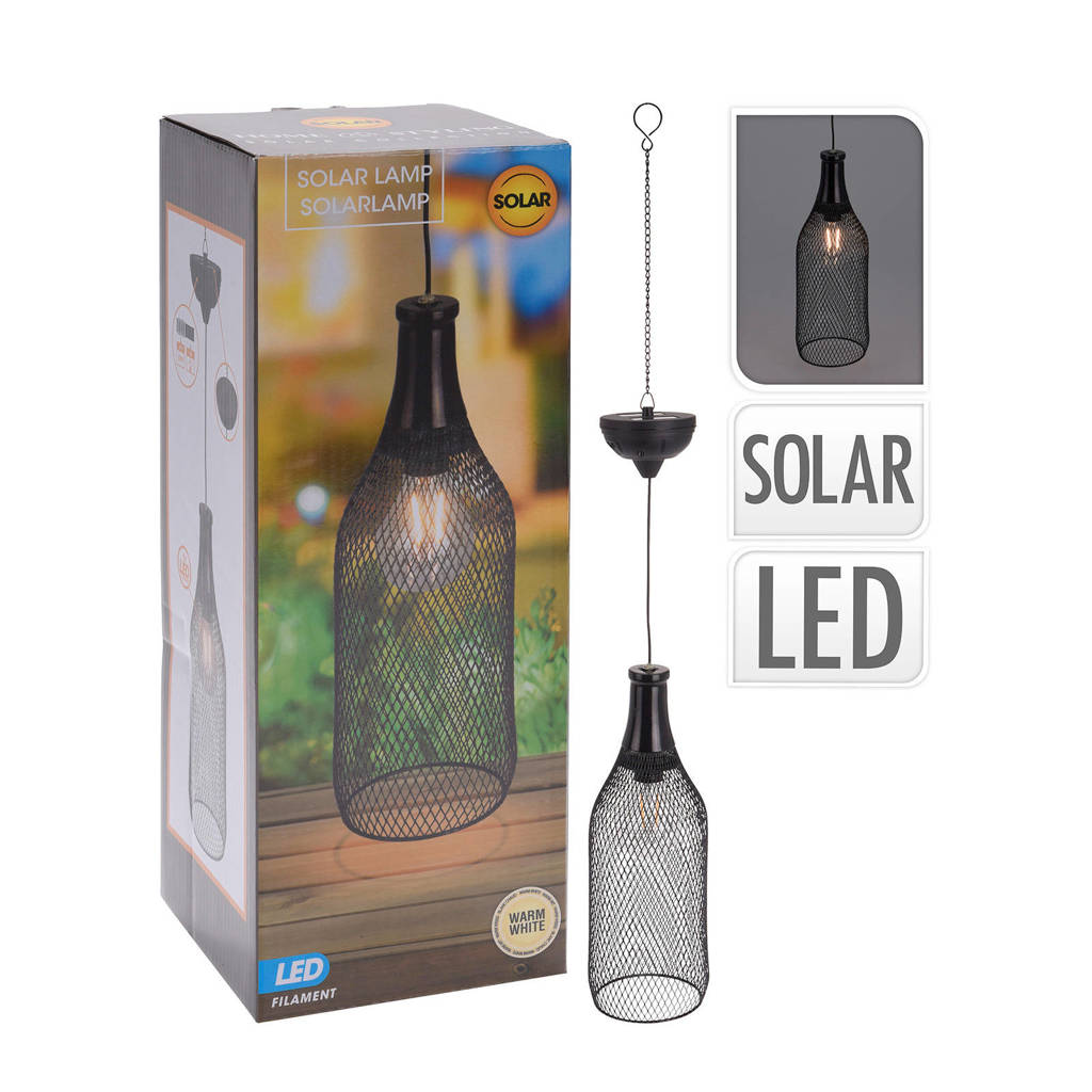 Pro Garden solar hanglamp, 11x11x30,5