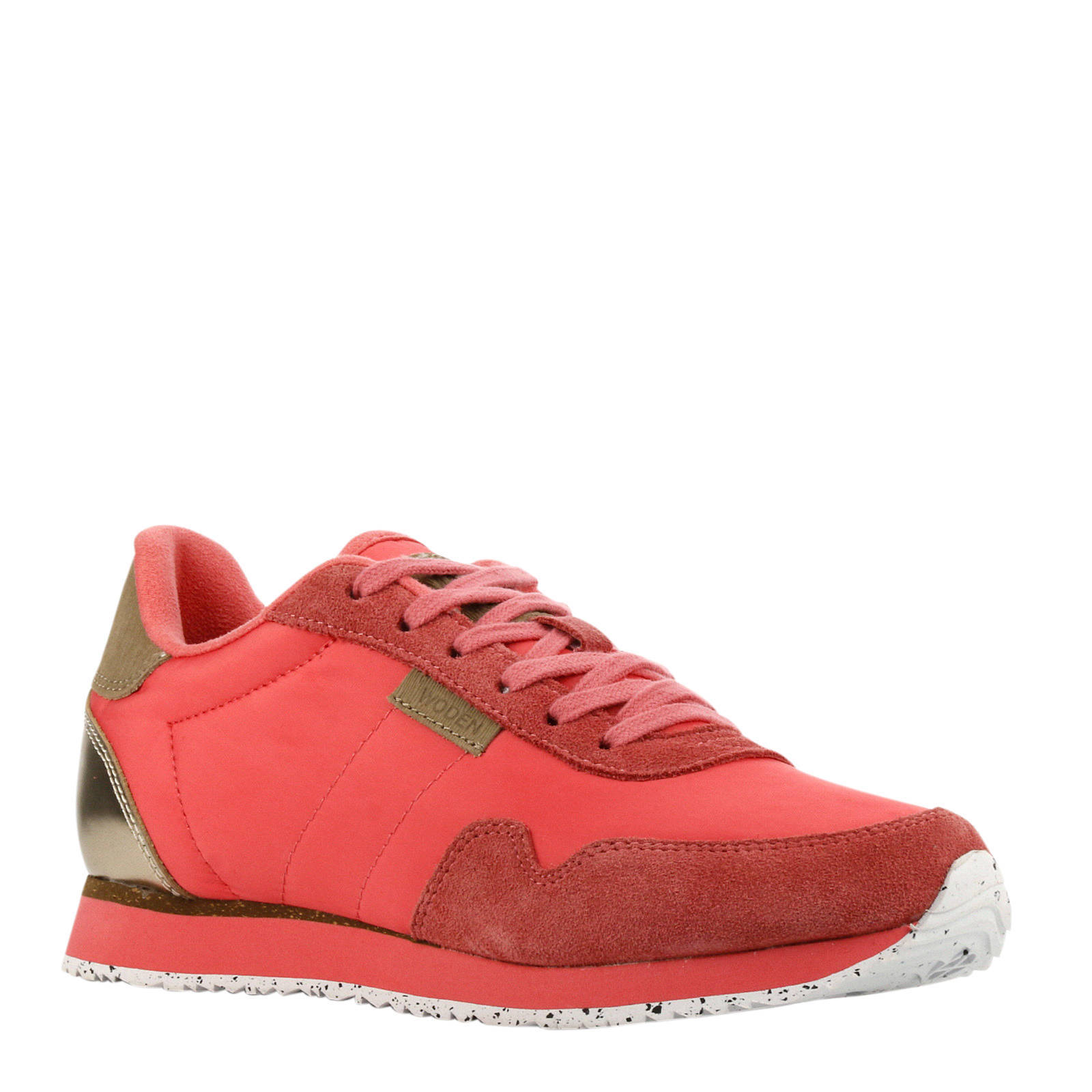 Woden Nora II sneakers koraalrood | wehkamp