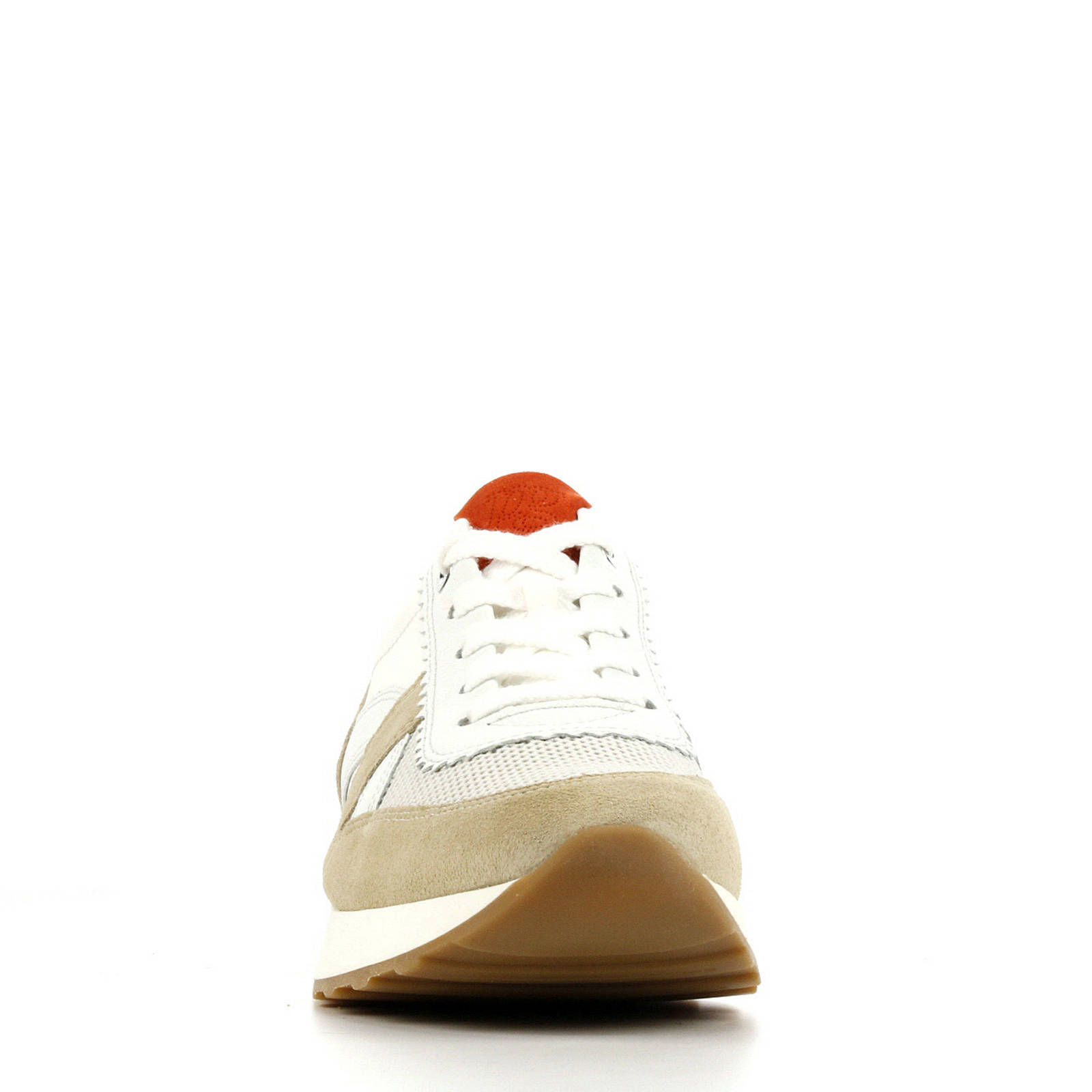 Paul Green 4918 suède sneakers wit/beige | wehkamp